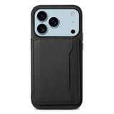 Calf Texture Card Bag Design Full Coverage Phone Case, For iPhone 17 Pro Max, For iPhone 17 Pro, For iPhone 17, For iPhone Air, For iPhone 16 Pro Max, For iPhone 16 Pro, For iPhone 16 Plus, For iPhone 16