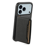 Calf Texture Card Bag Design Full Coverage Phone Case, For iPhone 17 Pro Max, For iPhone 17 Pro, For iPhone 17, For iPhone Air, For iPhone 16 Pro Max, For iPhone 16 Pro, For iPhone 16 Plus, For iPhone 16