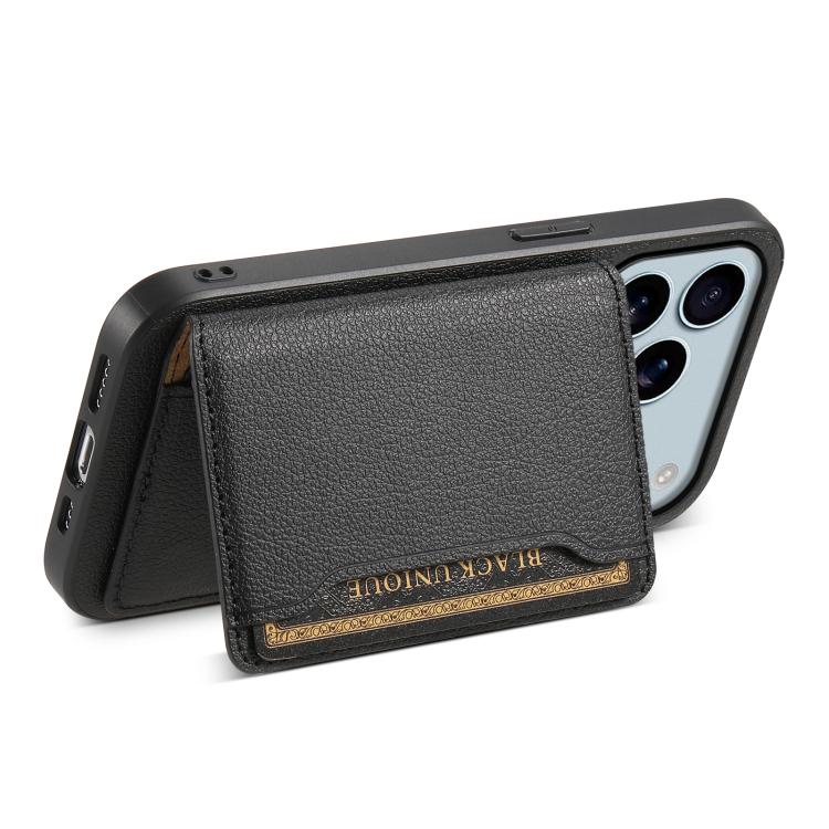 Calf Texture Card Bag Design Full Coverage Phone Case, For iPhone 17 Pro Max, For iPhone 17 Pro, For iPhone 17, For iPhone Air, For iPhone 16 Pro Max, For iPhone 16 Pro, For iPhone 16 Plus, For iPhone 16