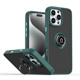 Q Shadow 1 Series TPU + PC Phone Case with Ring, For iPhone 17e / 16e, For iPhone 17 Pro Max, For iPhone 17 Pro, For iPhone 17, For iPhone Air, For iPhone 16 Pro Max