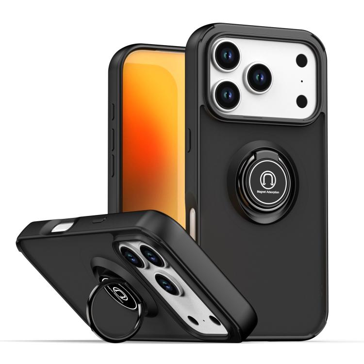 Q Shadow 1 Series TPU + PC Phone Case with Ring, For iPhone 17e / 16e, For iPhone 17 Pro Max, For iPhone 17 Pro, For iPhone 17, For iPhone Air, For iPhone 16 Pro Max