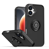 Q Shadow 1 Series TPU + PC Phone Case with Ring, For iPhone 17e / 16e, For iPhone 17 Pro Max, For iPhone 17 Pro, For iPhone 17, For iPhone Air, For iPhone 16 Pro Max