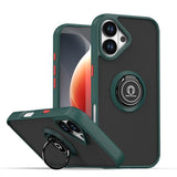 Q Shadow 1 Series TPU + PC Phone Case with Ring, For iPhone 17e / 16e, For iPhone 17 Pro Max, For iPhone 17 Pro, For iPhone 17, For iPhone Air, For iPhone 16 Pro Max