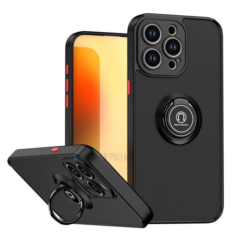 Q Shadow 1 Series TPU + PC Phone Case with Ring, For iPhone 16 Pro, For iPhone 16 Plus, For iPhone 15 Pro Max, For iPhone 15 Pro, For iPhone 15 Plus, For iPhone 15