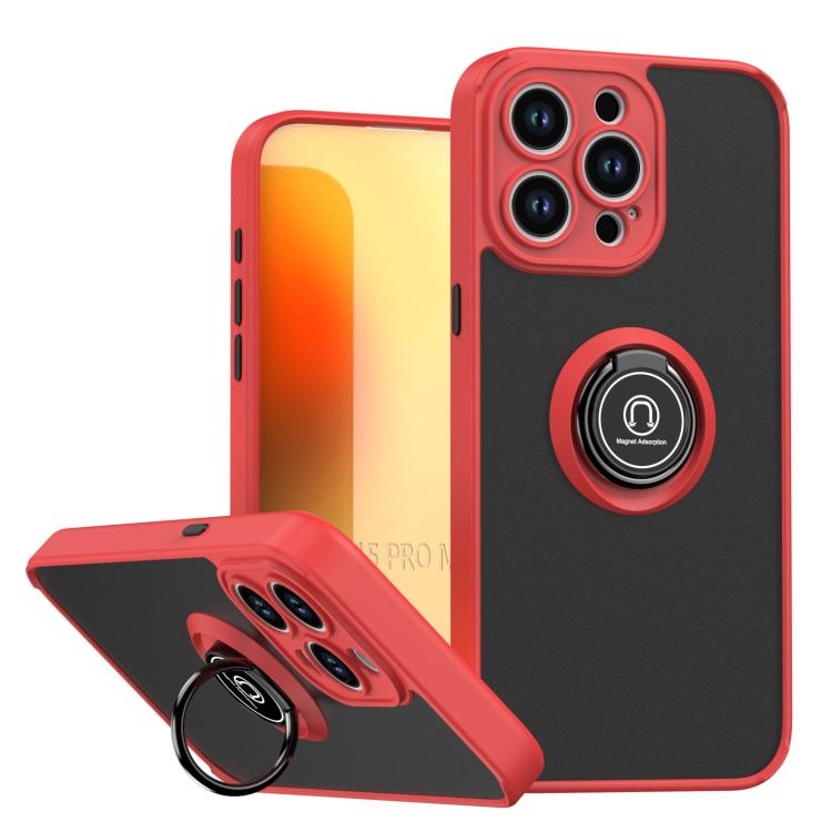 Q Shadow 1 Series TPU + PC Phone Case with Ring, For iPhone 16 Pro, For iPhone 16 Plus, For iPhone 15 Pro Max, For iPhone 15 Pro, For iPhone 15 Plus, For iPhone 15
