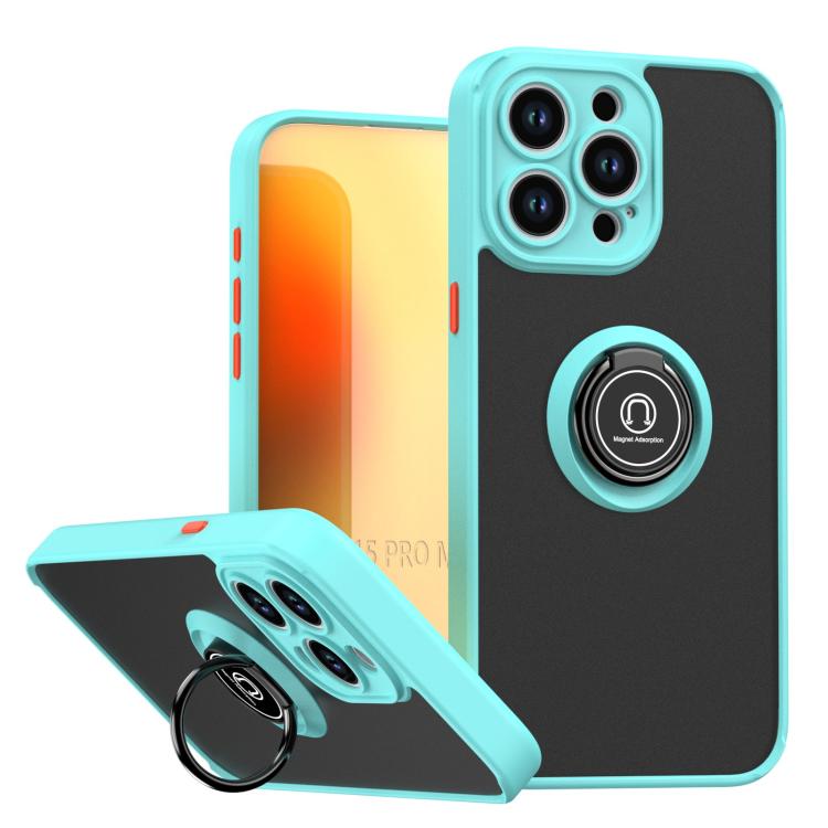 Q Shadow 1 Series TPU + PC Phone Case with Ring, For iPhone 16 Pro, For iPhone 16 Plus, For iPhone 15 Pro Max, For iPhone 15 Pro, For iPhone 15 Plus, For iPhone 15