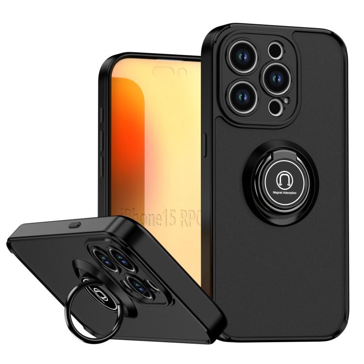 Q Shadow 1 Series TPU + PC Phone Case with Ring, For iPhone 16 Pro, For iPhone 16 Plus, For iPhone 15 Pro Max, For iPhone 15 Pro, For iPhone 15 Plus, For iPhone 15