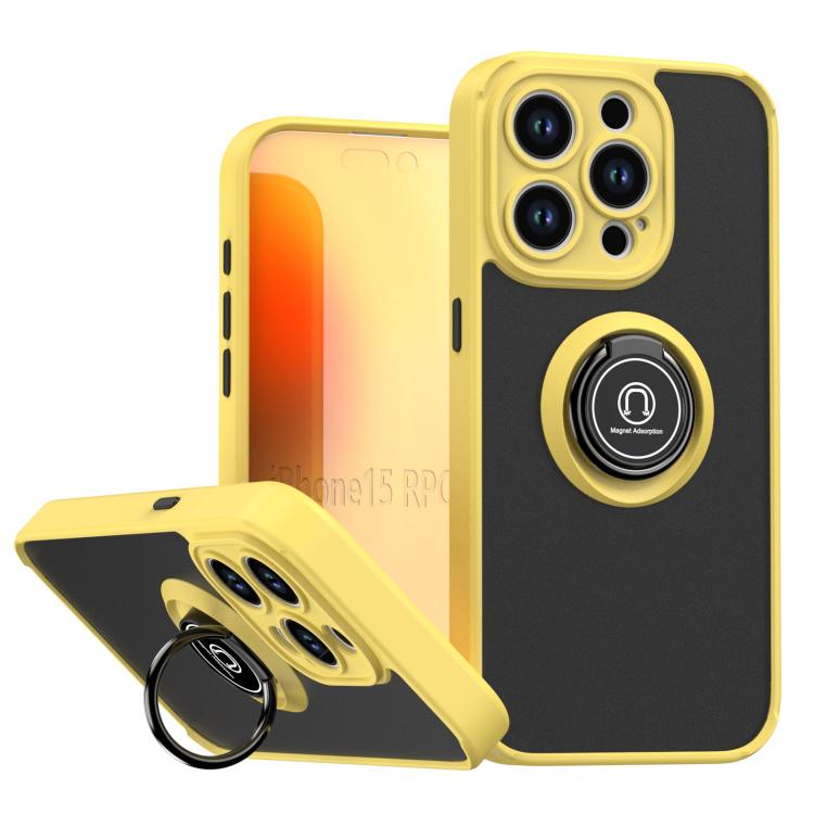 Q Shadow 1 Series TPU + PC Phone Case with Ring, For iPhone 16 Pro, For iPhone 16 Plus, For iPhone 15 Pro Max, For iPhone 15 Pro, For iPhone 15 Plus, For iPhone 15