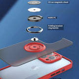 Q Shadow 1 Series TPU + PC Phone Case with Ring, For iPhone 13 Pro, For iPhone 12, For iPhone 12 Pro Max, For iPhone 12 Pro