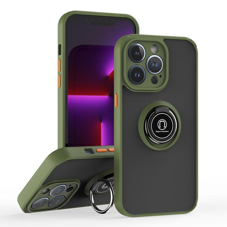 Q Shadow 1 Series TPU + PC Phone Case with Ring, For iPhone 13 Pro, For iPhone 12, For iPhone 12 Pro Max, For iPhone 12 Pro
