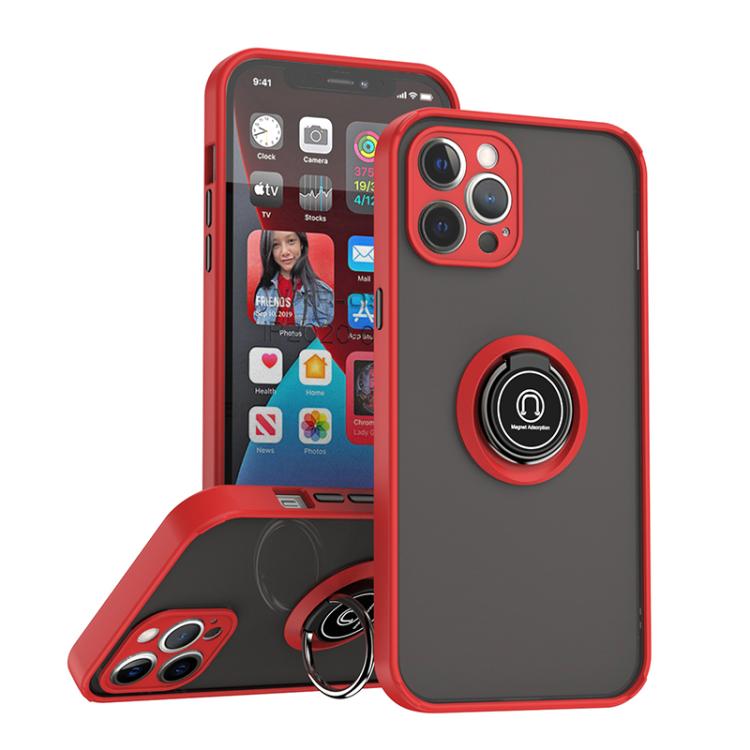 Q Shadow 1 Series TPU + PC Phone Case with Ring, For iPhone 13 Pro, For iPhone 12, For iPhone 12 Pro Max, For iPhone 12 Pro