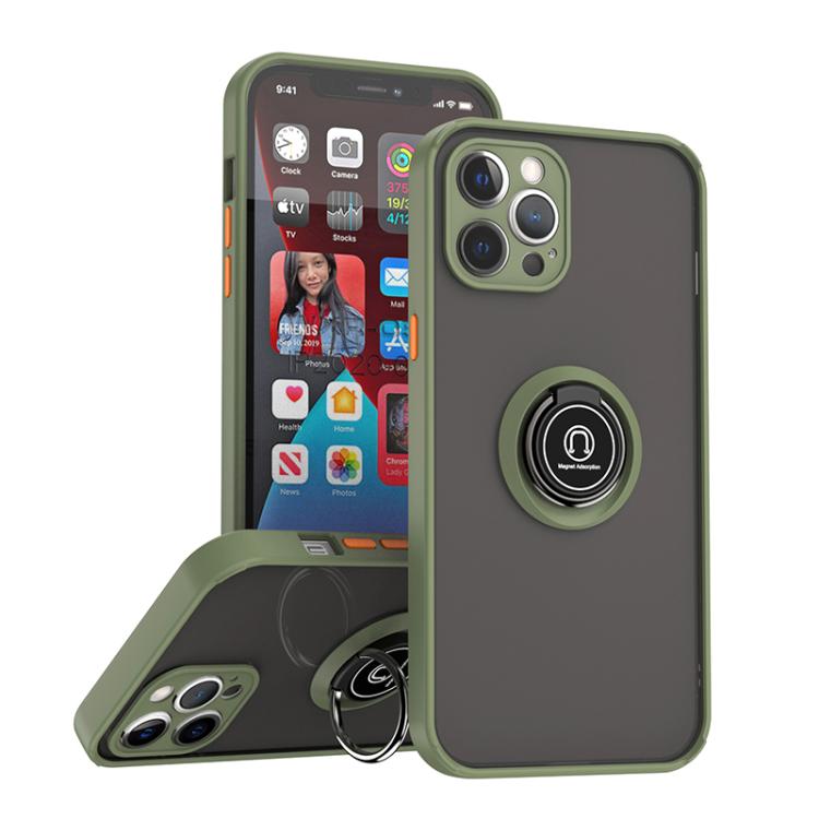 Q Shadow 1 Series TPU + PC Phone Case with Ring, For iPhone 13 Pro, For iPhone 12, For iPhone 12 Pro Max, For iPhone 12 Pro
