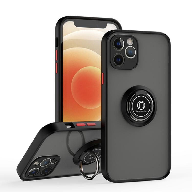 Q Shadow 1 Series TPU + PC Phone Case with Ring, For iPhone 13 Pro, For iPhone 12, For iPhone 12 Pro Max, For iPhone 12 Pro