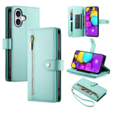Nine Card-slot Zipper Wallet Bag Leather Phone Case, For iPhone 17 Pro Max, For iPhone 17 Pro, For iPhone 17, For iPhone Air, For iPhone 16e, For iPhone 16 Pro Max, For iPhone 16 Pro, For iPhone 16 Plus