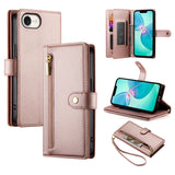 Nine Card-slot Zipper Wallet Bag Leather Phone Case, For iPhone 17 Pro Max, For iPhone 17 Pro, For iPhone 17, For iPhone Air, For iPhone 16e, For iPhone 16 Pro Max, For iPhone 16 Pro, For iPhone 16 Plus