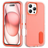 Rugged PC + Silicone Phone Case with Holder, For iPhone Air, For iPhone 16 Pro Max, For iPhone 16 Pro, For iPhone 16 Plus