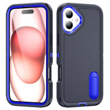 Rugged PC + Silicone Phone Case with Holder, For iPhone Air, For iPhone 16 Pro Max, For iPhone 16 Pro, For iPhone 16 Plus