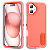 Rugged PC + Silicone Phone Case with Holder, For iPhone Air, For iPhone 16 Pro Max, For iPhone 16 Pro, For iPhone 16 Plus