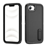 Rugged PC + Silicone Phone Case with Holder, For iPhone 17e / 16e, For iPhone 17 Pro Max, For iPhone 17 Pro, For iPhone 17