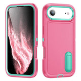 Rugged PC + Silicone Phone Case with Holder, For iPhone Air, For iPhone 16 Pro Max, For iPhone 16 Pro, For iPhone 16 Plus