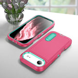 Rugged PC + Silicone Phone Case with Holder, For iPhone Air, For iPhone 16 Pro Max, For iPhone 16 Pro, For iPhone 16 Plus