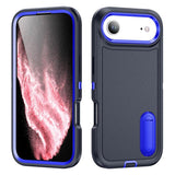 Rugged PC + Silicone Phone Case with Holder, For iPhone Air, For iPhone 16 Pro Max, For iPhone 16 Pro, For iPhone 16 Plus