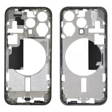 For iPhone 15 Pro Middle Frame Bezel Plate with Side Keys + Card Tray, China Version, US Version, CE EU Version