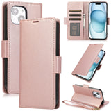 Side Buckle RFID Anti-theft Leather Phone Case, For iPhone 15, For iPhone 14 Plus, For iPhone 14 / 13, For iPhone 14 Pro, For iPhone 14 Pro Max, For iPhone 13 Pro Max