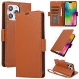 Side Buckle RFID Anti-theft Leather Phone Case, For iPhone 15, For iPhone 14 Plus, For iPhone 14 / 13, For iPhone 14 Pro, For iPhone 14 Pro Max, For iPhone 13 Pro Max