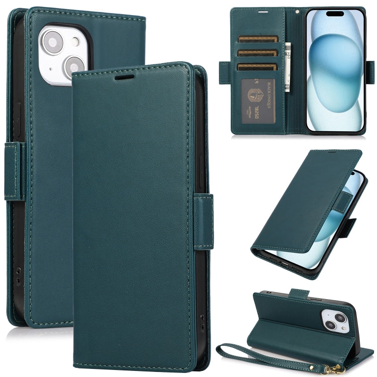 Side Buckle RFID Anti-theft Leather Phone Case, For iPhone 15, For iPhone 14 Plus, For iPhone 14 / 13, For iPhone 14 Pro, For iPhone 14 Pro Max, For iPhone 13 Pro Max