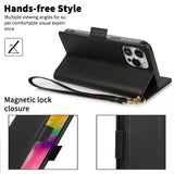 Side Buckle RFID Anti-theft Leather Phone Case, For iPhone 15, For iPhone 14 Plus, For iPhone 14 / 13, For iPhone 14 Pro, For iPhone 14 Pro Max, For iPhone 13 Pro Max