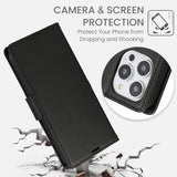 Side Buckle RFID Anti-theft Leather Phone Case, For iPhone 15, For iPhone 14 Plus, For iPhone 14 / 13, For iPhone 14 Pro, For iPhone 14 Pro Max, For iPhone 13 Pro Max