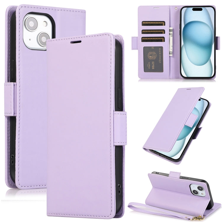 Side Buckle RFID Anti-theft Leather Phone Case, For iPhone 15, For iPhone 14 Plus, For iPhone 14 / 13, For iPhone 14 Pro, For iPhone 14 Pro Max, For iPhone 13 Pro Max