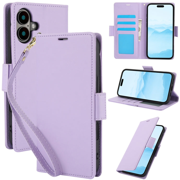 Side Buckle RFID Anti-theft Leather Phone Case, For iPhone 16 Pro, For iPhone 16 Plus, For iPhone 16, For iPhone 15 Pro Max, For iPhone 15 Pro, For iPhone 15 Plus