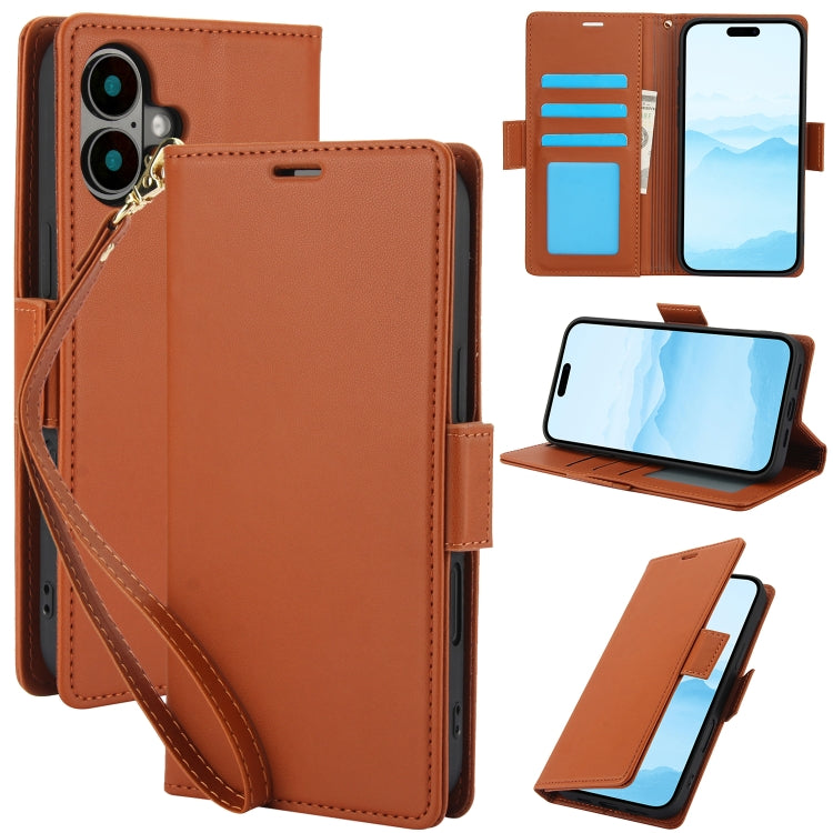 Side Buckle RFID Anti-theft Leather Phone Case, For iPhone 16 Pro, For iPhone 16 Plus, For iPhone 16, For iPhone 15 Pro Max, For iPhone 15 Pro, For iPhone 15 Plus