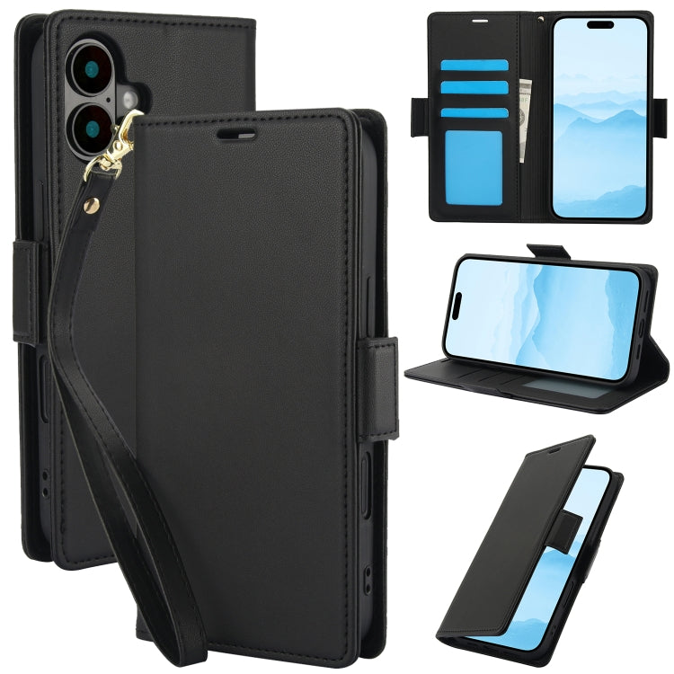 Side Buckle RFID Anti-theft Leather Phone Case, For iPhone 16 Pro, For iPhone 16 Plus, For iPhone 16, For iPhone 15 Pro Max, For iPhone 15 Pro, For iPhone 15 Plus