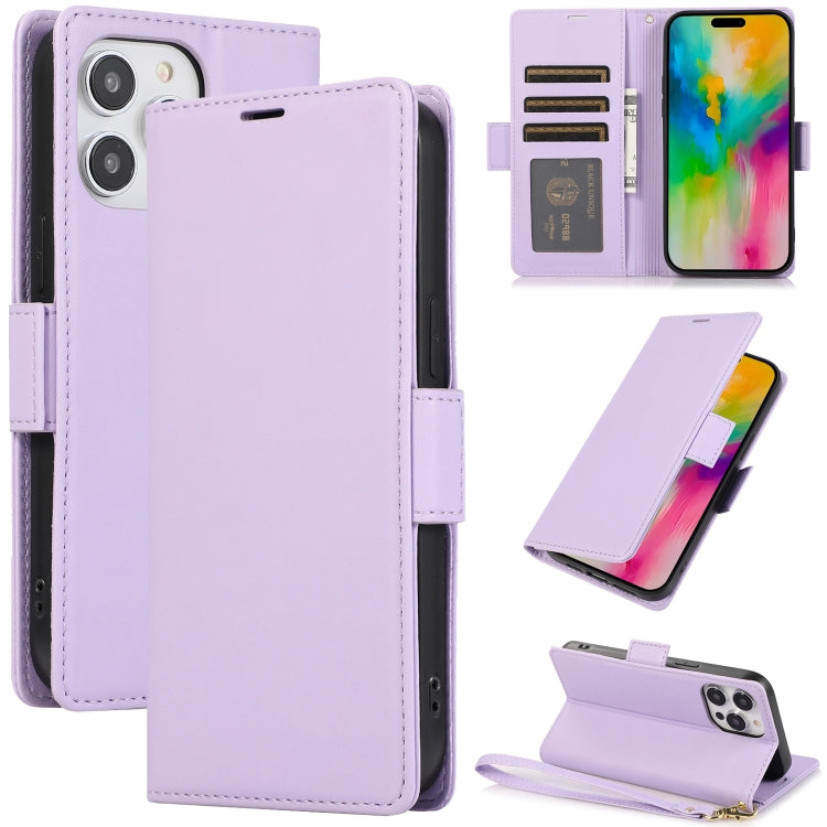 Side Buckle RFID Anti-theft Leather Phone Case, For iPhone 17e / 16e, For iPhone 17 Pro Max, For iPhone 17 Pro, For iPhone 17, For iPhone Air, For iPhone 16 Pro Max