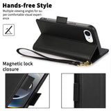 Side Buckle RFID Anti-theft Leather Phone Case, For iPhone 17e / 16e, For iPhone 17 Pro Max, For iPhone 17 Pro, For iPhone 17, For iPhone Air, For iPhone 16 Pro Max