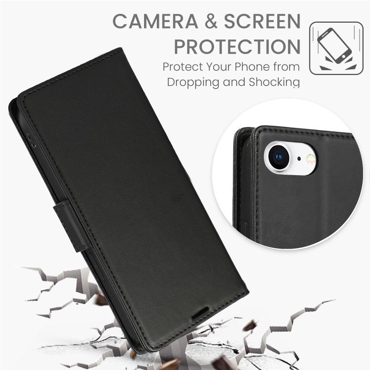 Side Buckle RFID Anti-theft Leather Phone Case, For iPhone 17e / 16e, For iPhone 17 Pro Max, For iPhone 17 Pro, For iPhone 17, For iPhone Air, For iPhone 16 Pro Max