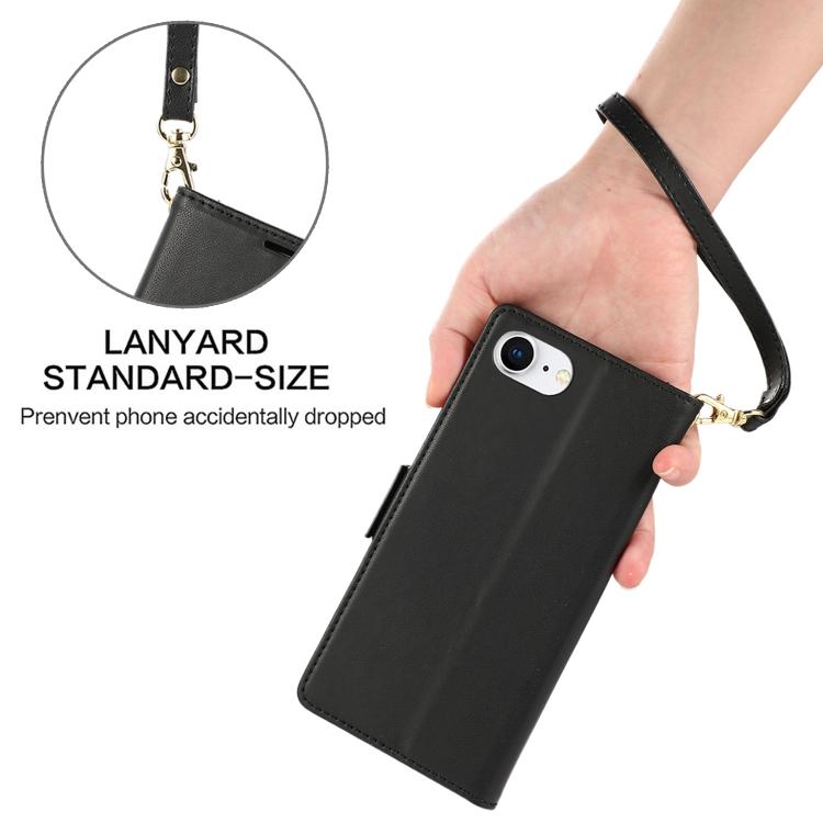 Side Buckle RFID Anti-theft Leather Phone Case, For iPhone 17e / 16e, For iPhone 17 Pro Max, For iPhone 17 Pro, For iPhone 17, For iPhone Air, For iPhone 16 Pro Max