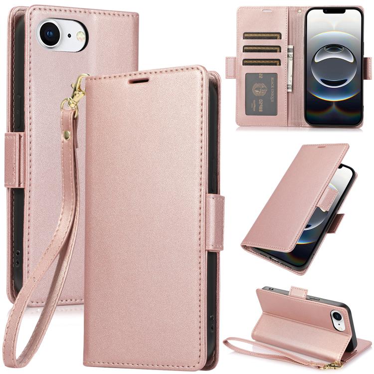 Side Buckle RFID Anti-theft Leather Phone Case, For iPhone 17e / 16e, For iPhone 17 Pro Max, For iPhone 17 Pro, For iPhone 17, For iPhone Air, For iPhone 16 Pro Max