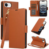 Side Buckle RFID Anti-theft Leather Phone Case, For iPhone 17e / 16e, For iPhone 17 Pro Max, For iPhone 17 Pro, For iPhone 17, For iPhone Air, For iPhone 16 Pro Max
