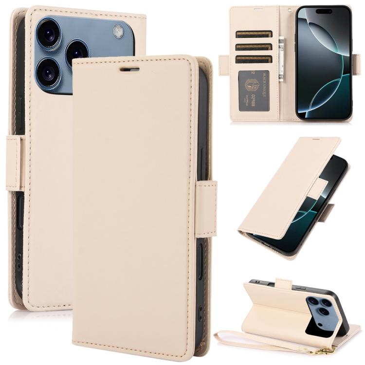 Side Buckle RFID Anti-theft Leather Phone Case, For iPhone 17e / 16e, For iPhone 17 Pro Max, For iPhone 17 Pro, For iPhone 17, For iPhone Air, For iPhone 16 Pro Max