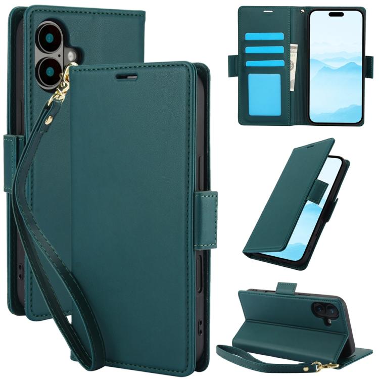 Side Buckle RFID Anti-theft Leather Phone Case, For iPhone 17e / 16e, For iPhone 17 Pro Max, For iPhone 17 Pro, For iPhone 17, For iPhone Air, For iPhone 16 Pro Max