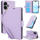 Side Buckle RFID Anti-theft Leather Phone Case, For iPhone 17e / 16e, For iPhone 17 Pro Max, For iPhone 17 Pro, For iPhone 17, For iPhone Air, For iPhone 16 Pro Max