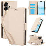 Side Buckle RFID Anti-theft Leather Phone Case, For iPhone 17e / 16e, For iPhone 17 Pro Max, For iPhone 17 Pro, For iPhone 17, For iPhone Air, For iPhone 16 Pro Max