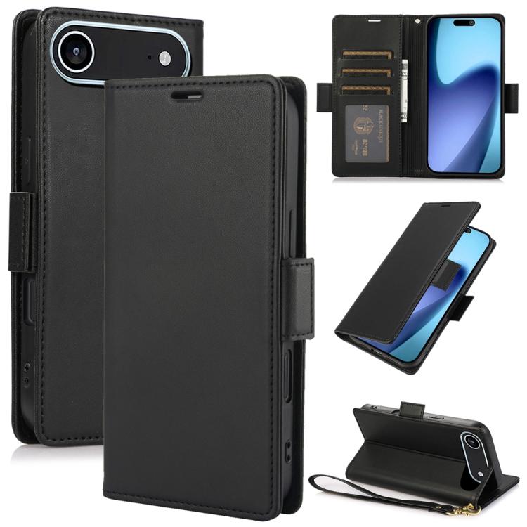 Side Buckle RFID Anti-theft Leather Phone Case, For iPhone 17e / 16e, For iPhone 17 Pro Max, For iPhone 17 Pro, For iPhone 17, For iPhone Air, For iPhone 16 Pro Max