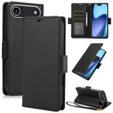Side Buckle RFID Anti-theft Leather Phone Case, For iPhone 17e / 16e, For iPhone 17 Pro Max, For iPhone 17 Pro, For iPhone 17, For iPhone Air, For iPhone 16 Pro Max