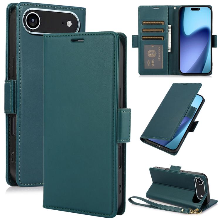 Side Buckle RFID Anti-theft Leather Phone Case, For iPhone 17e / 16e, For iPhone 17 Pro Max, For iPhone 17 Pro, For iPhone 17, For iPhone Air, For iPhone 16 Pro Max