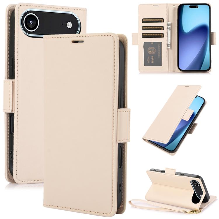 Side Buckle RFID Anti-theft Leather Phone Case, For iPhone 17e / 16e, For iPhone 17 Pro Max, For iPhone 17 Pro, For iPhone 17, For iPhone Air, For iPhone 16 Pro Max